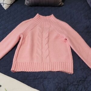 Tommy Hilfiger Pink Cowl Neck Sweater with Chunky Knit
